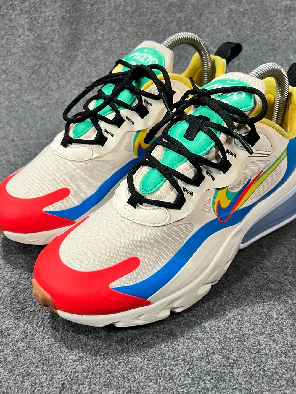 Nike Air Max 270 React ‘Legend of Her’ Pale Ivory/Menta/Chrome Yellow Women’s 7